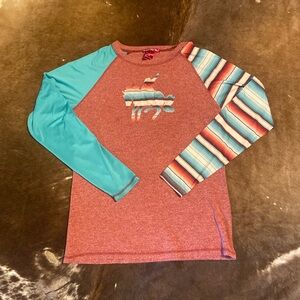 Cowgirl Tuff Serape shirt